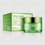 کرم آبرسان 50 گرمی آلوئه‌ورا بیوآکوا 92% هیدراته Aloe Vera Moisturizing Cream