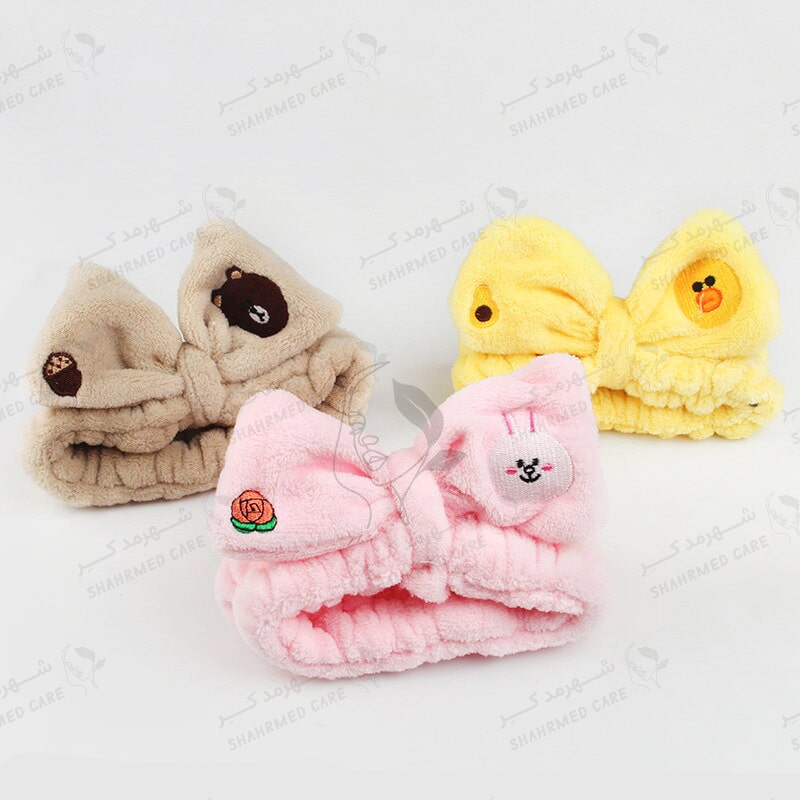 هدبند حوله ای عروسکی Doll towel headband