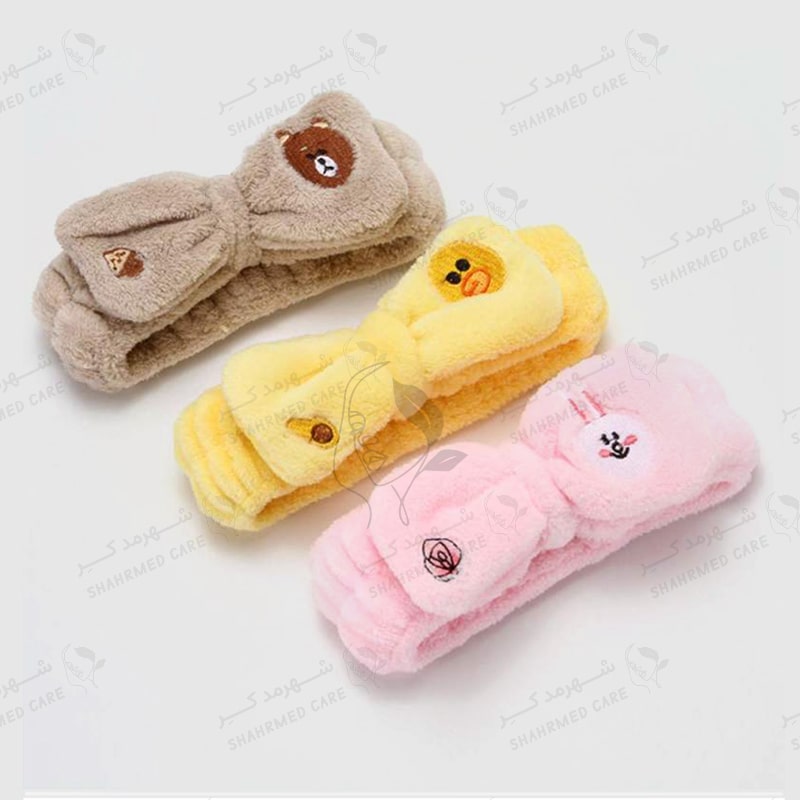 هدبند حوله ای عروسکی Doll towel headband