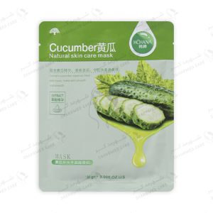 ماسک صورت ورقه‌ای عصاره خیار هاچانا (رورک) Hchana Cucumber natural skin care Mask (rorec)