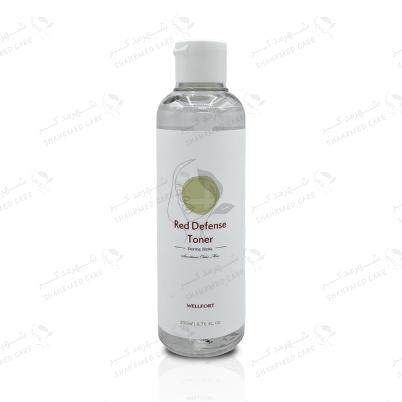 تونر 200 میلی لیتر مرطوب کننده رد دفنس ولفورت Wellfort Red Defense Toner