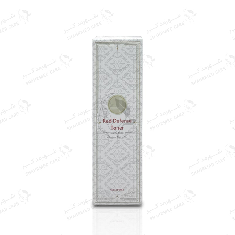 تونر 200 میلی لیتر مرطوب کننده رد دفنس ولفورت Wellfort Red Defense Toner