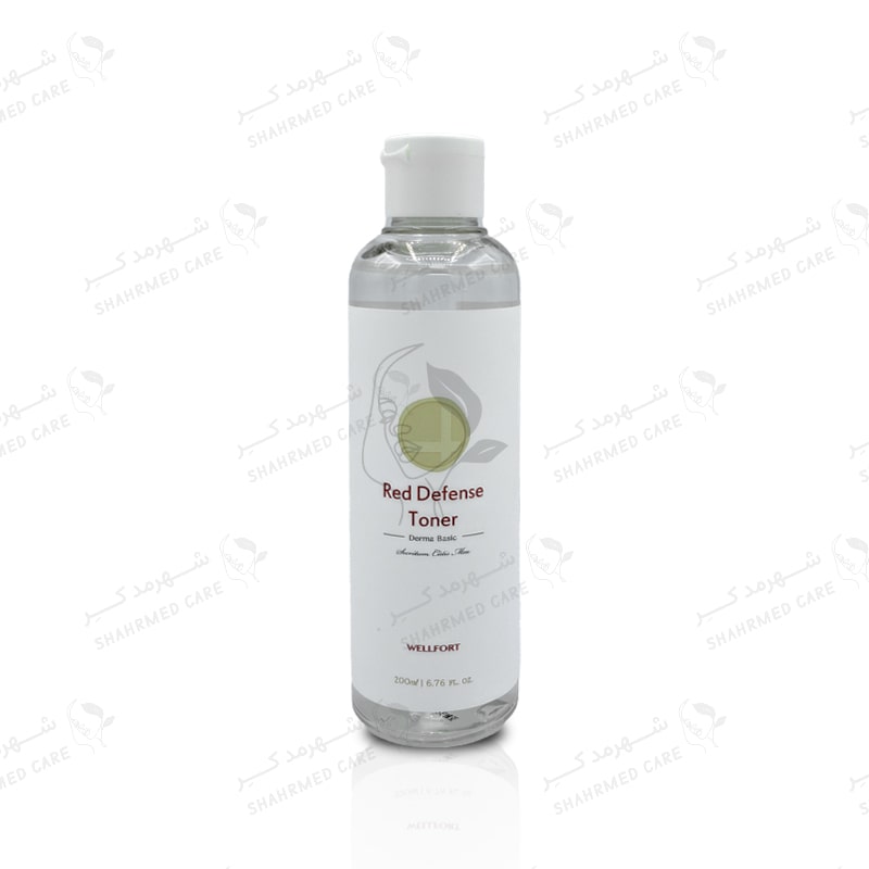 تونر 200 میلی لیتر مرطوب کننده رد دفنس ولفورت Wellfort Red Defense Toner